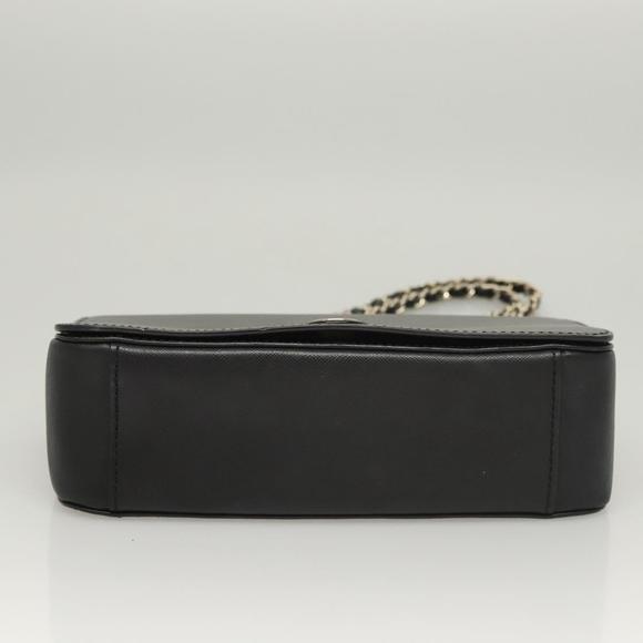 TORY BURCH Chain Shoulder Bag Leather Black Auth 124109 - Picture 5 of 16